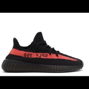 Core red and black yeezys